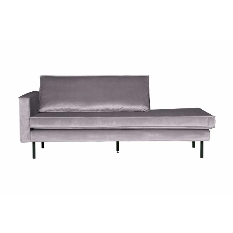 Daybed Rodeo gris anthracite (velours) – BePureHome