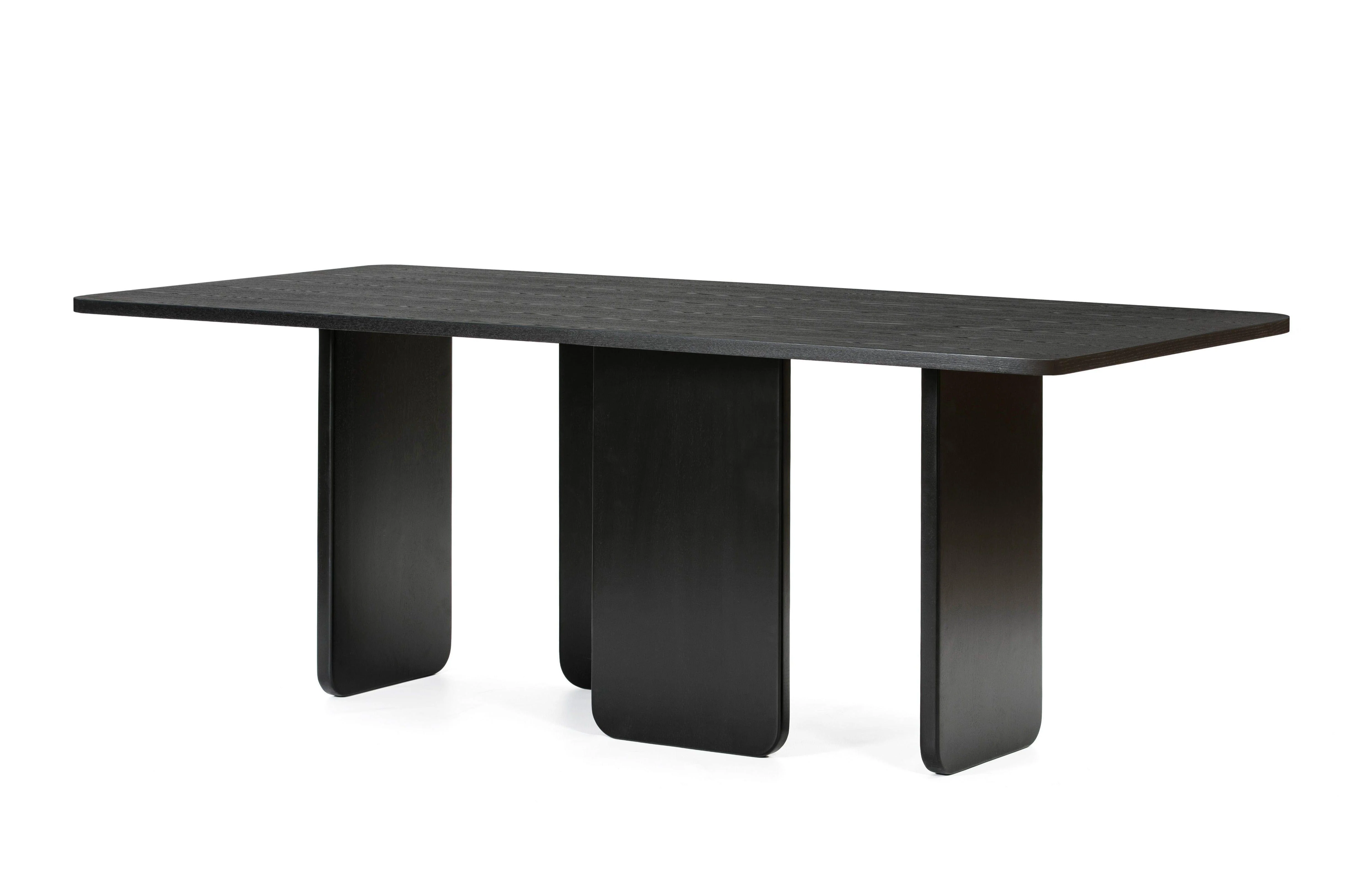 Table Arq bois noir 200×100 – Teulat