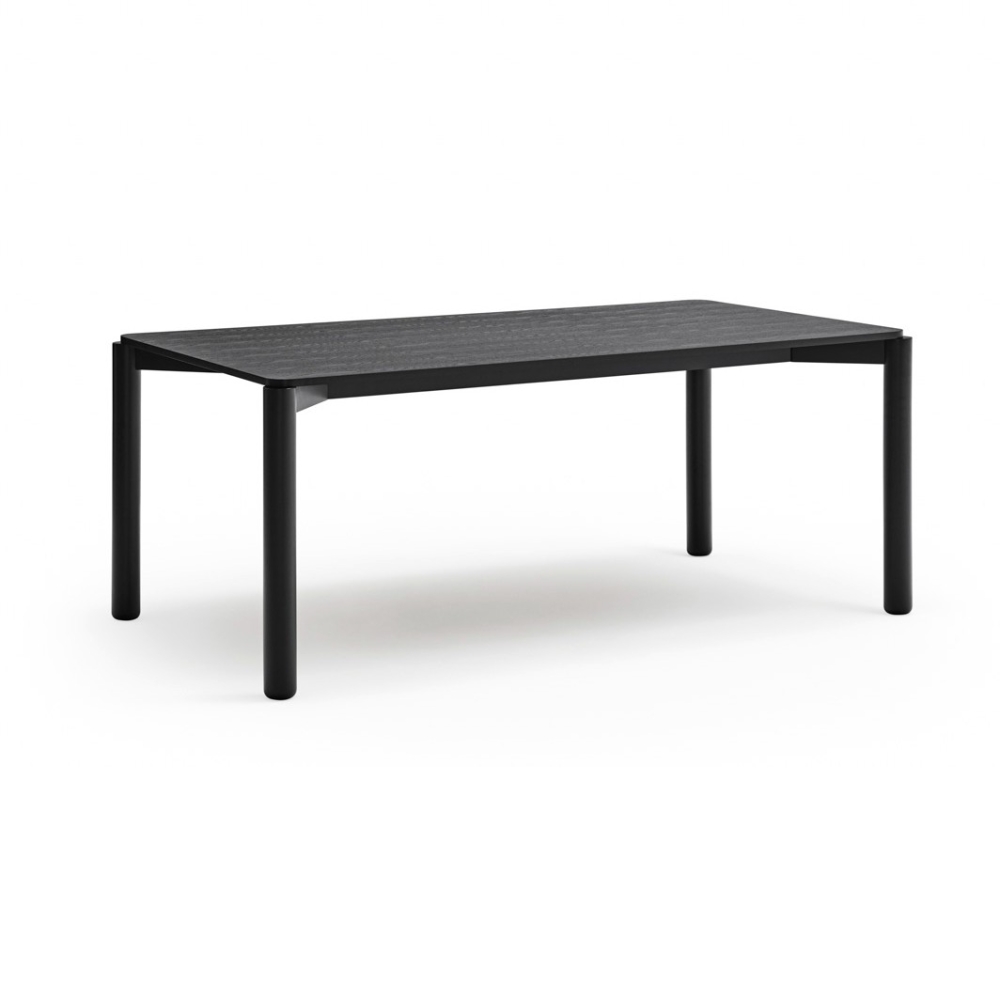 Table Atlas rectangulaire 180×100 bois noir – Teulat