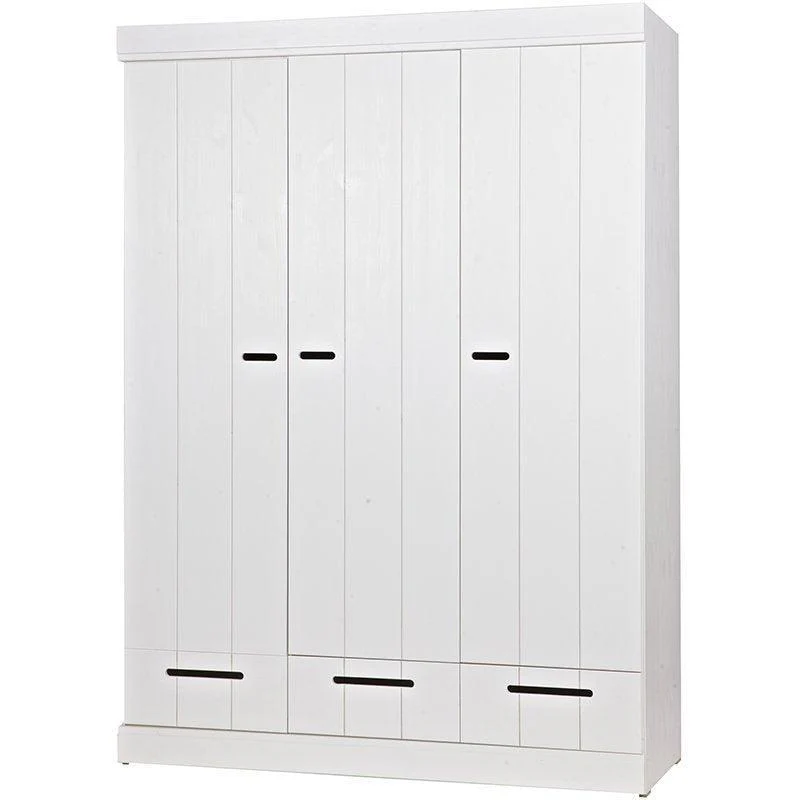 Armoire dressing Connect Epure 3 portes (bois massif FSC) – Woood