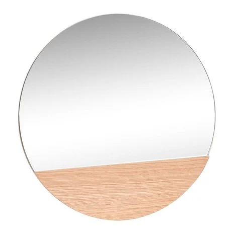 Miroir Half (chêne) – Hübsch