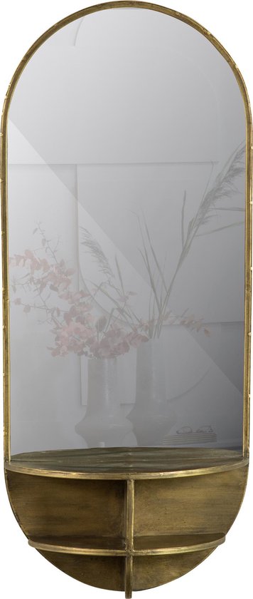 Miroir avec étagère Look A Like doré – BePureHome