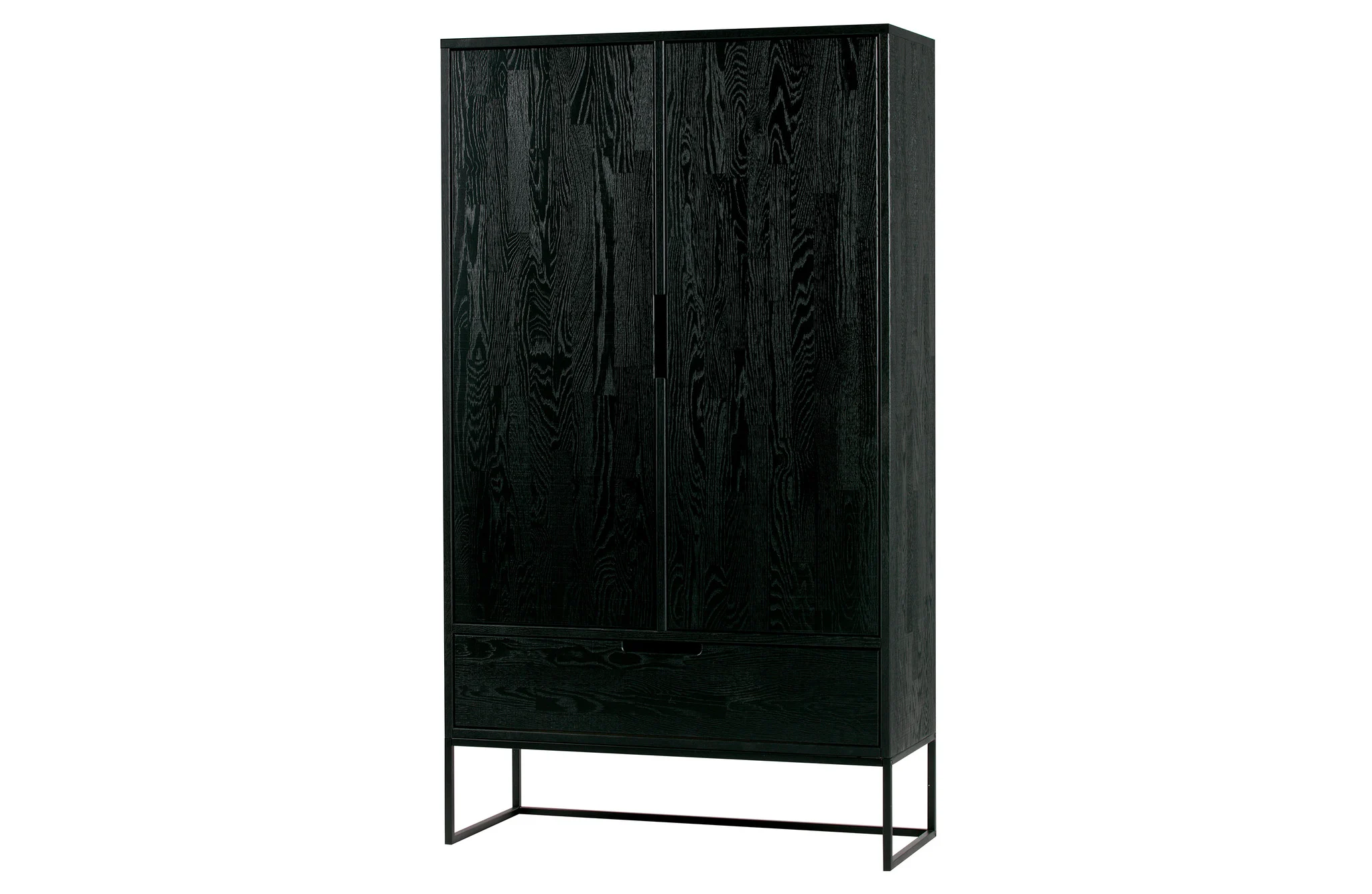 Armoire Silas L bois noir (chêne massif FSC) – Woood