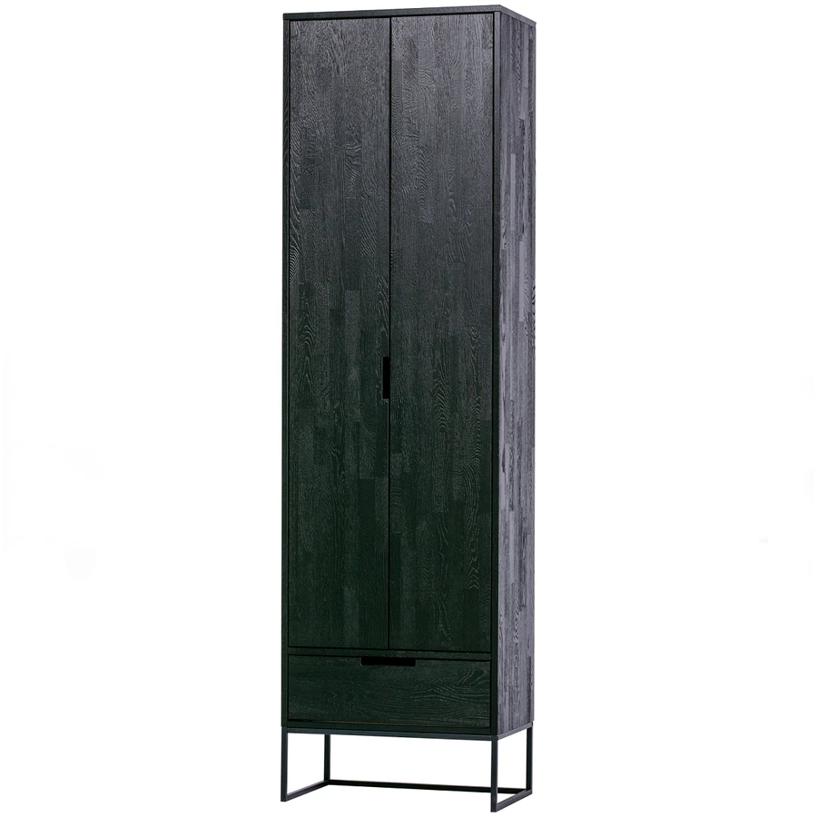 Armoire Silas bois noir (chêne massif FSC) – Woood