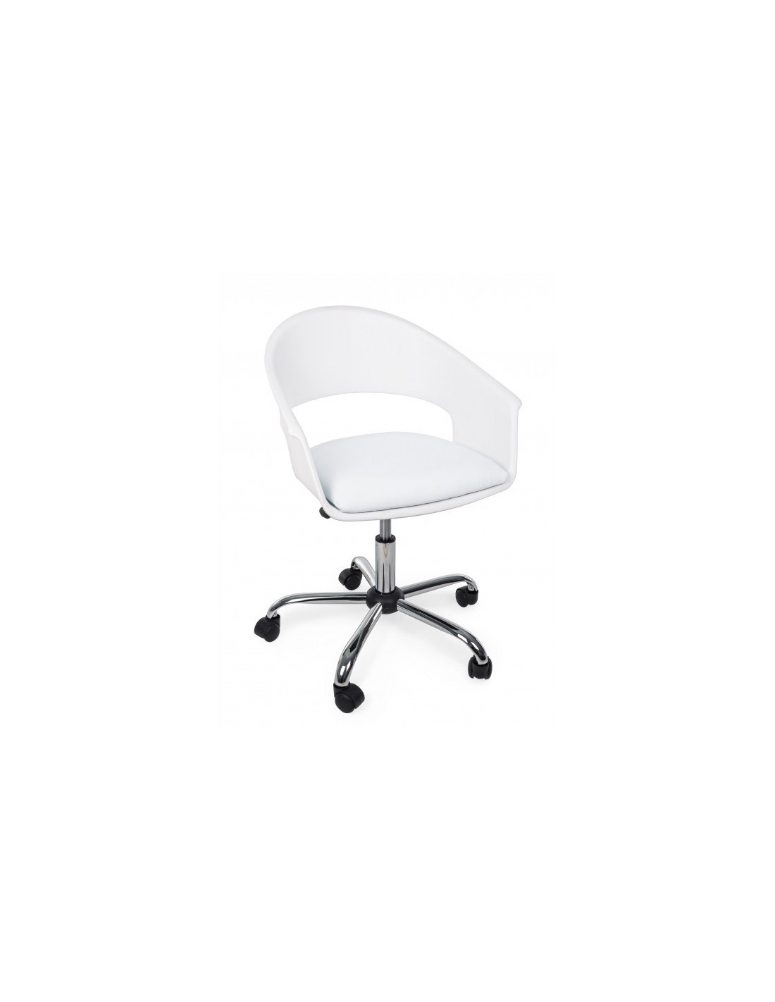 Chaise de bureau Wells blanc – Bizzotto